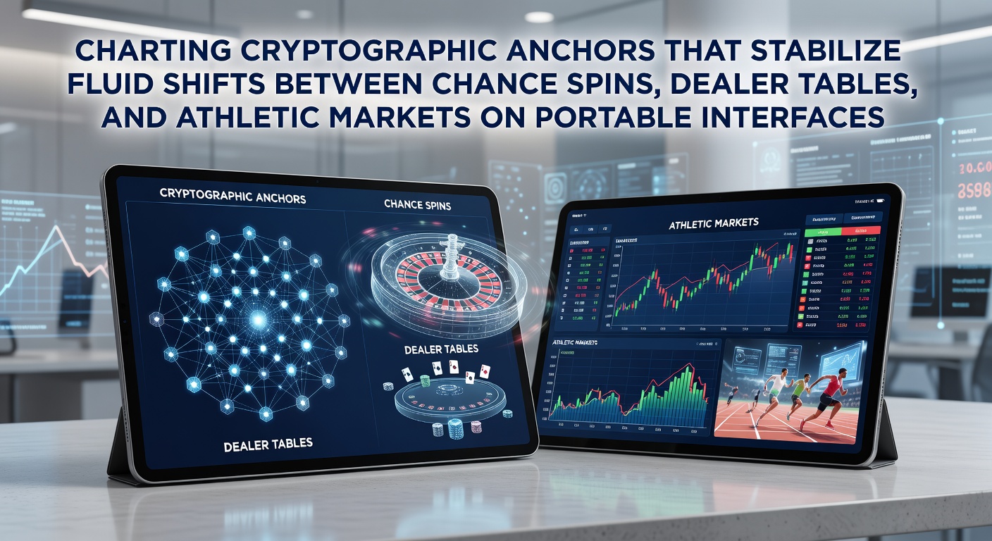 Darstellung kryptografischer Anker in mobilen Casino-Umgebungen mit Verbindungen zu Slots, Live-Tischen und Sportwetten