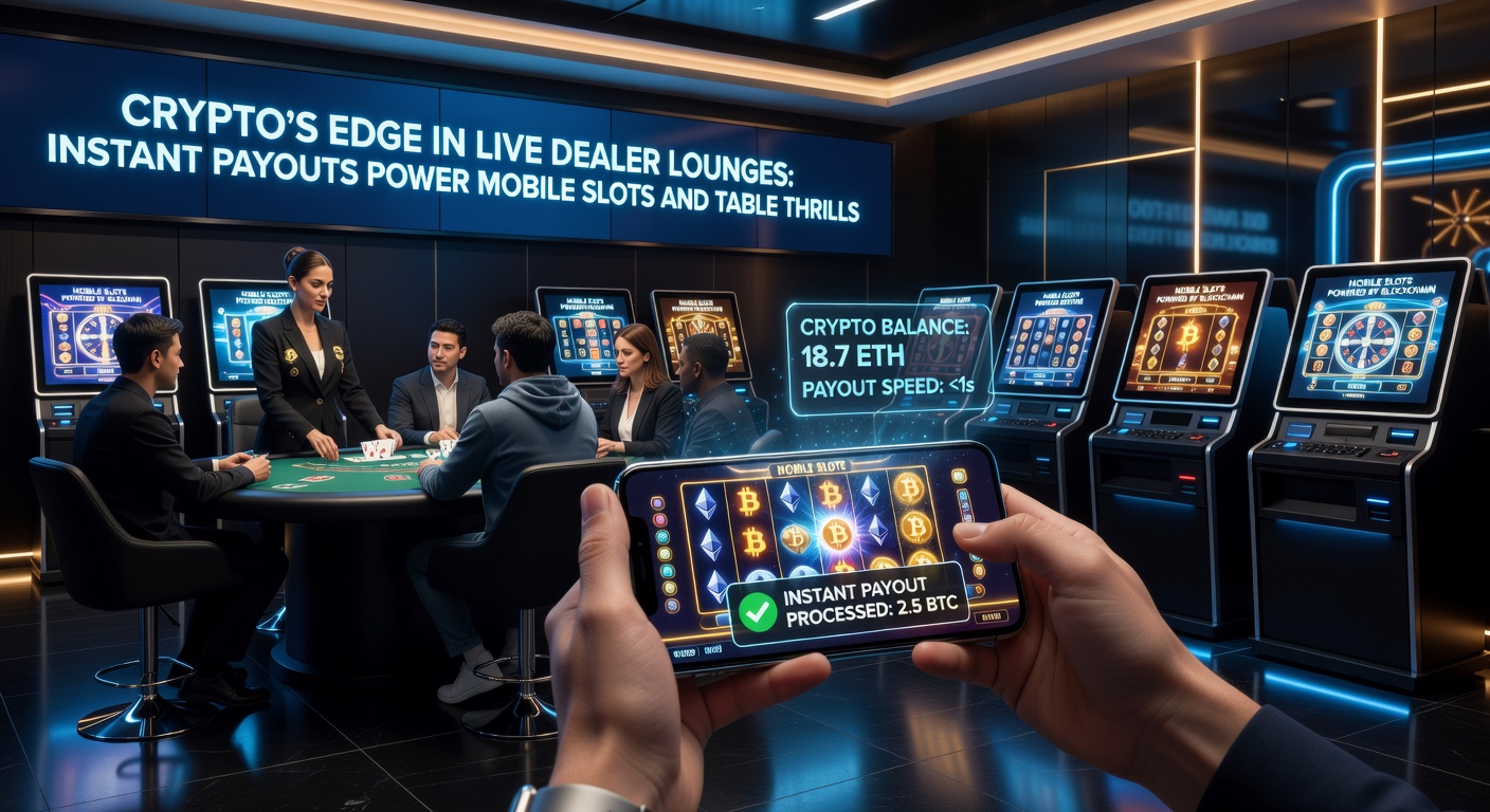 Mobile Slot-Session mit Live-Dealer im Hintergrund und Crypto-Wallet-Integration für blitzschnelle Gewinnauszahlungen