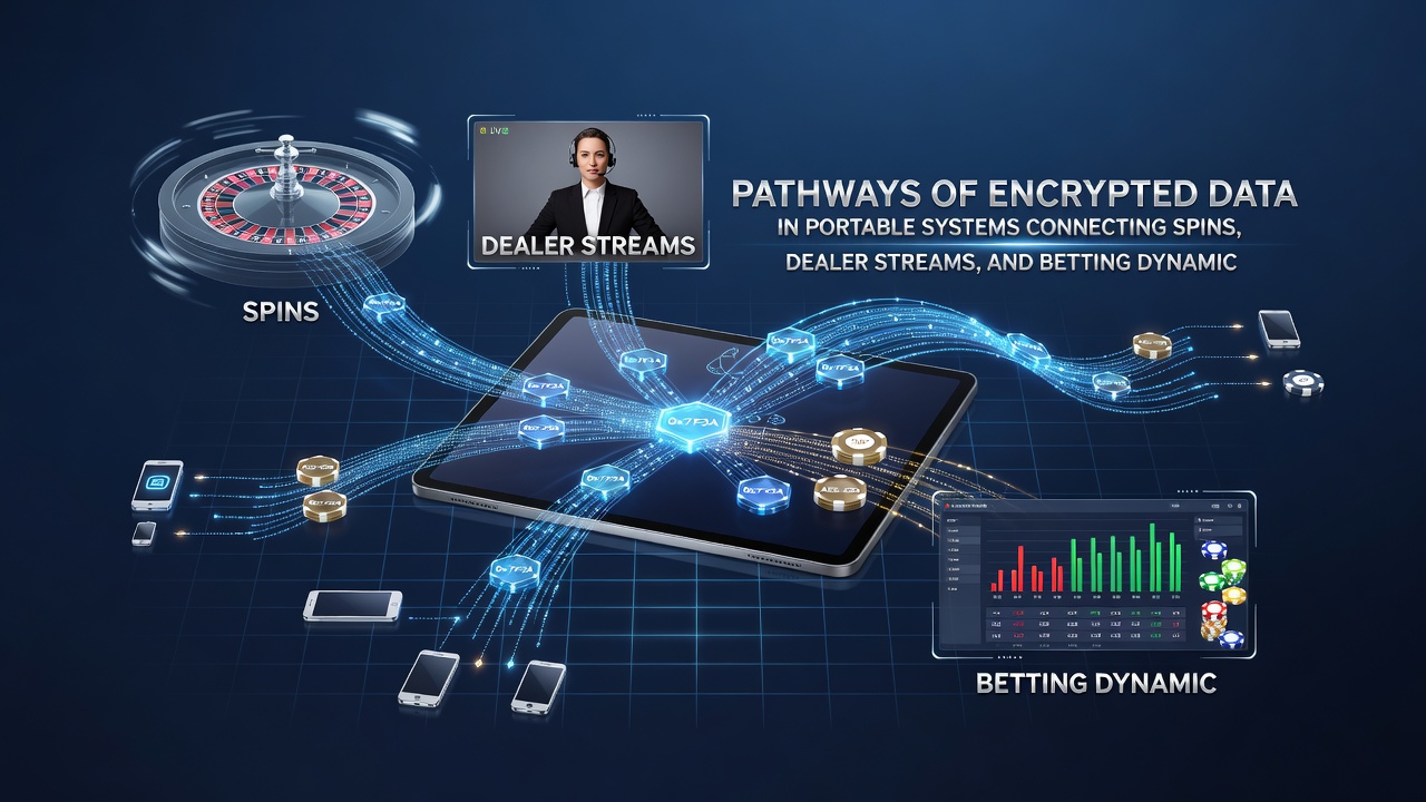 Datenflüsse zwischen verschlüsselten Dealer-Streams und Wett-Dynamiken auf mobilen Geräten
