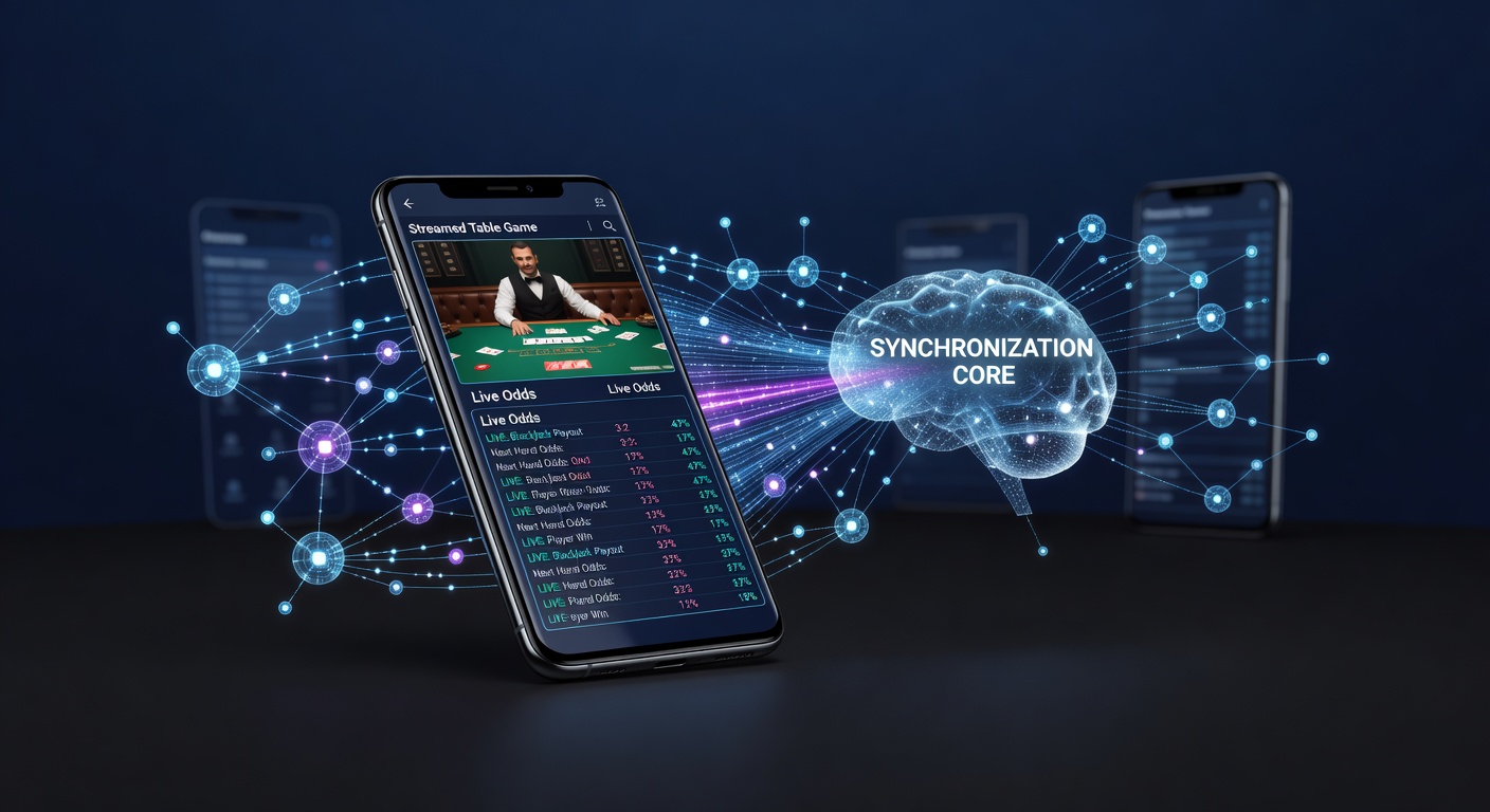 Darstellung der technischen Infrastruktur hinter synchronisierten Zufallsspielen, Live-Dealer-Streams und dynamischen Quoten in mobilen Apps